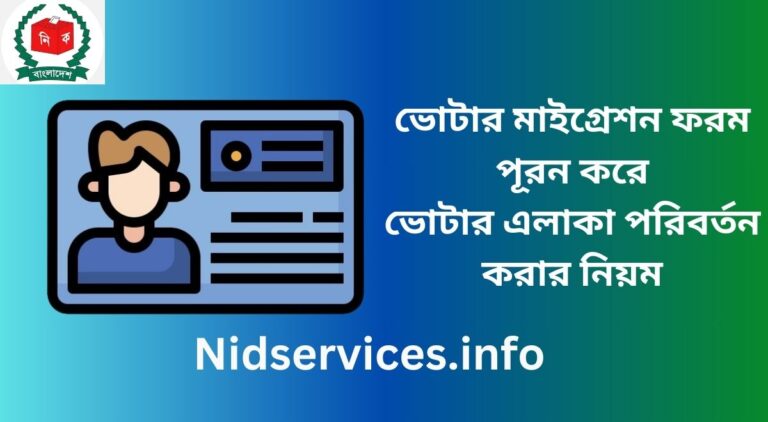 ভোটার এলাকা পরিবর্তন